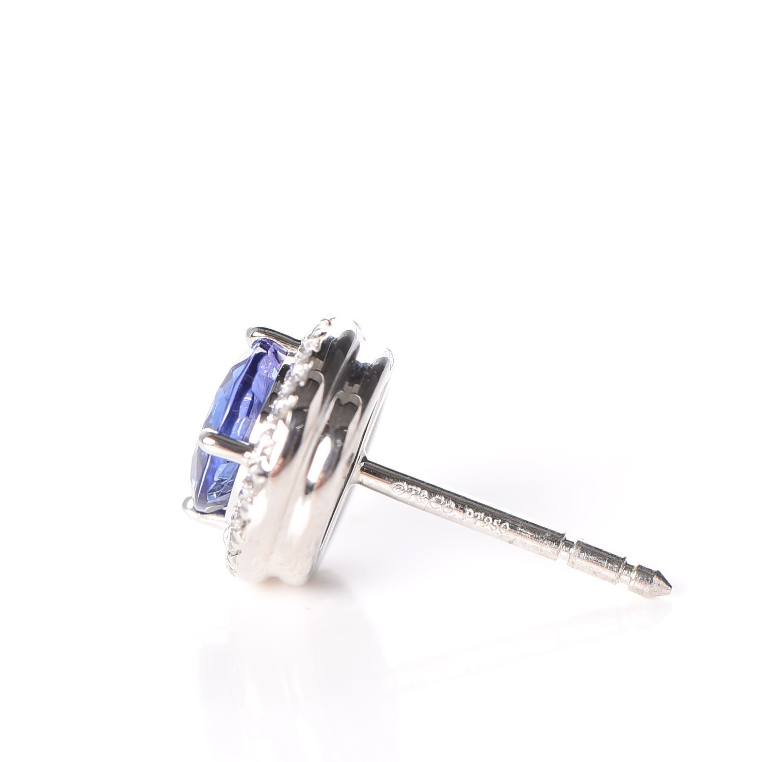 Tiffany Platinum Diamond Sapphire Soleste Earrings 4 of 6