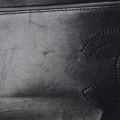 Chanel Lambskin Quilted Medium Double Flap Black 13 of 19