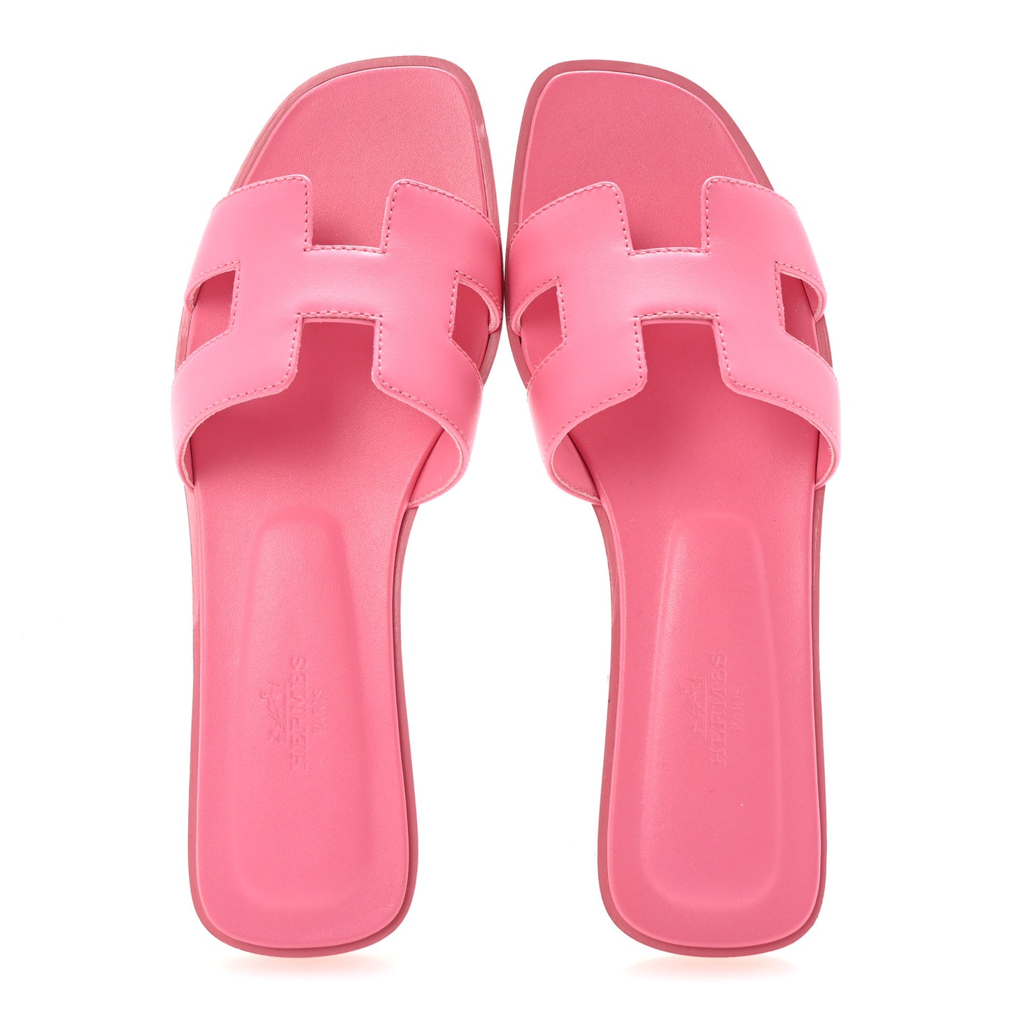 Box Calfskin Oran Sandals 37.5 Rose Petale