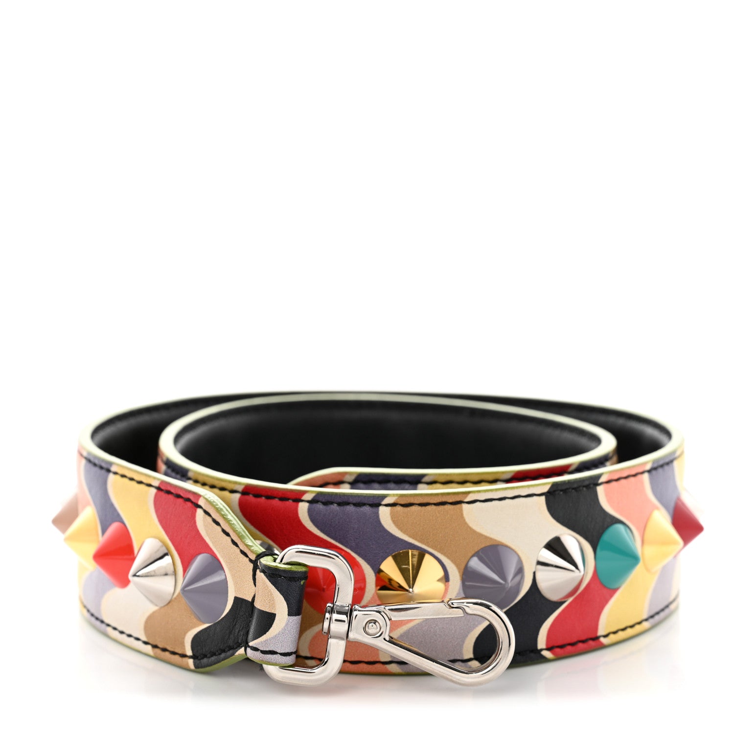 Fendi Calfskin Waves Studded Strap You Multicolor 1 of 6