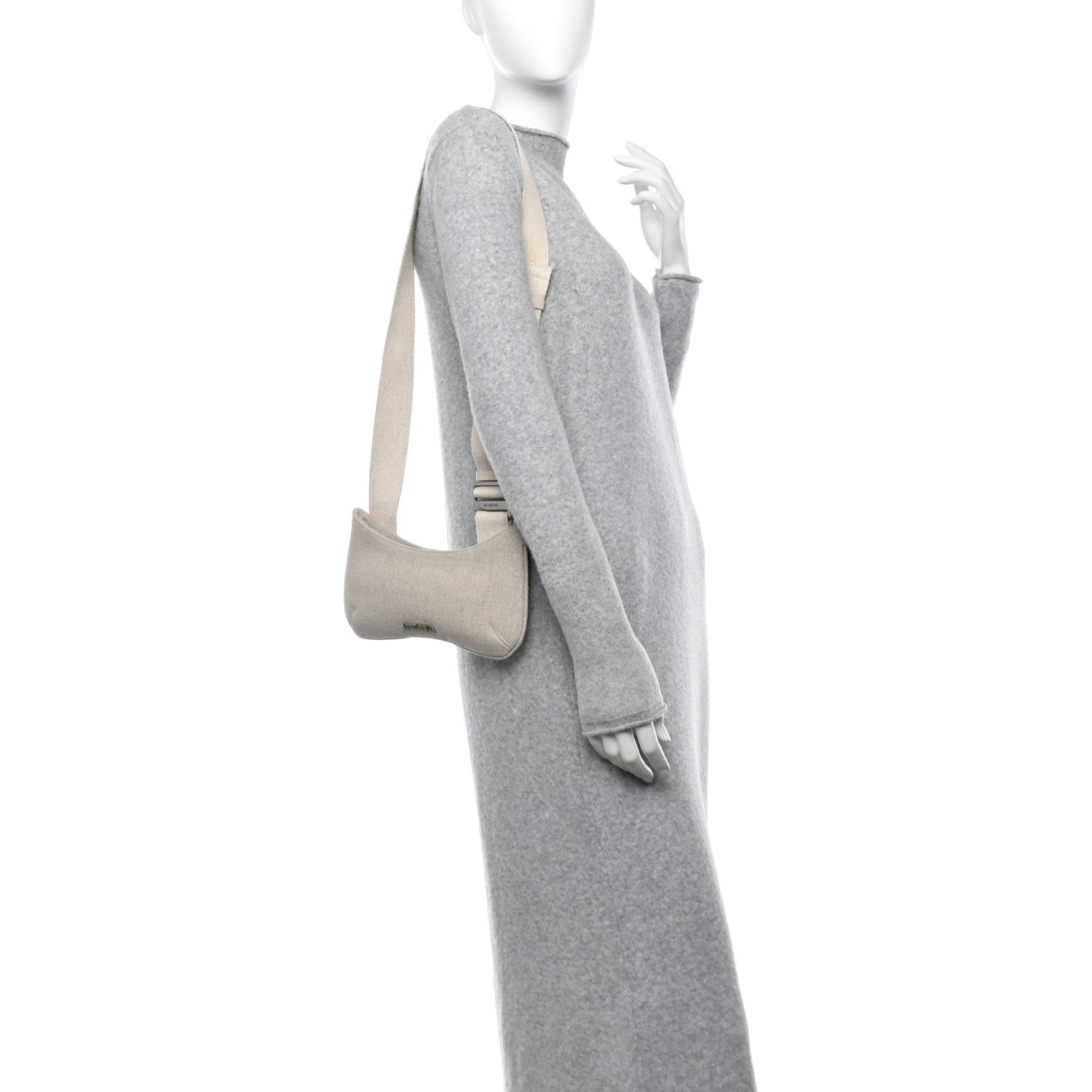 Jacquemus Grosgrain Le Bisou Crossbody Greige 2 of 9