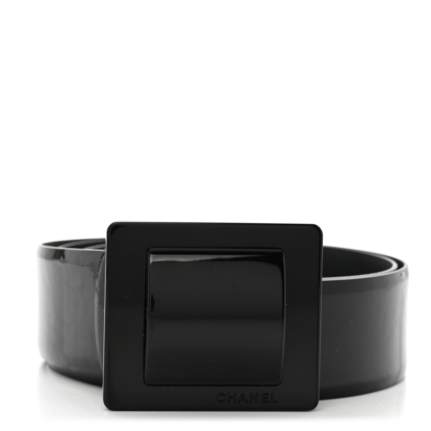 Chanel Patent Calfskin Belt 105 42 Black 1 of 9