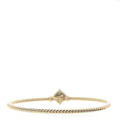 David Yurman 18K Yellow Gold Diamond Turquoise Chatelaine Bracelet 3 of 4
