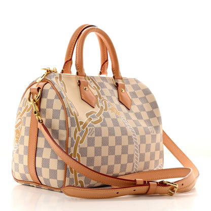 Louis Vuitton Damier Azur Nautical Speedy Bandouliere 25 3 of 11