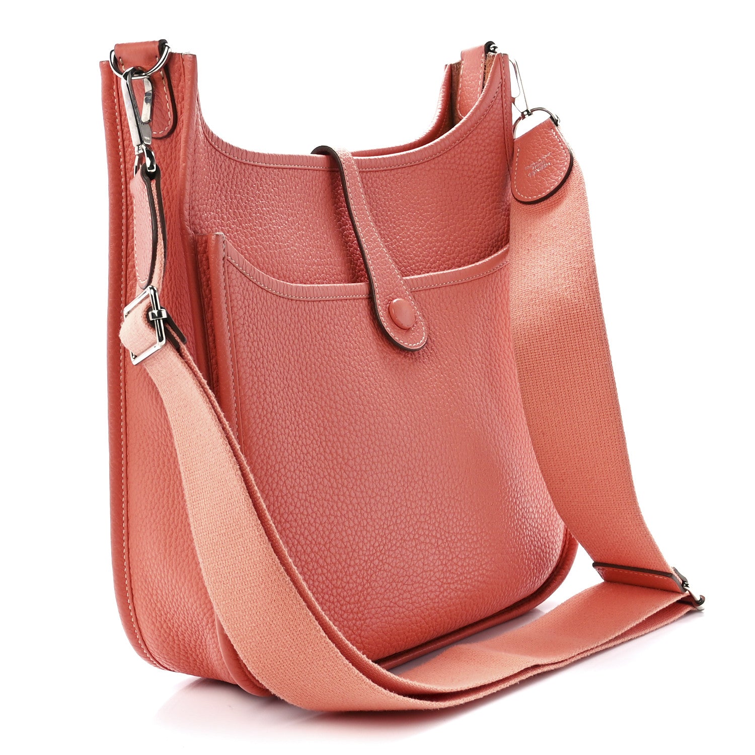 Hermes Taurillon Clemence Evelyne III PM Crevette 3 of 11