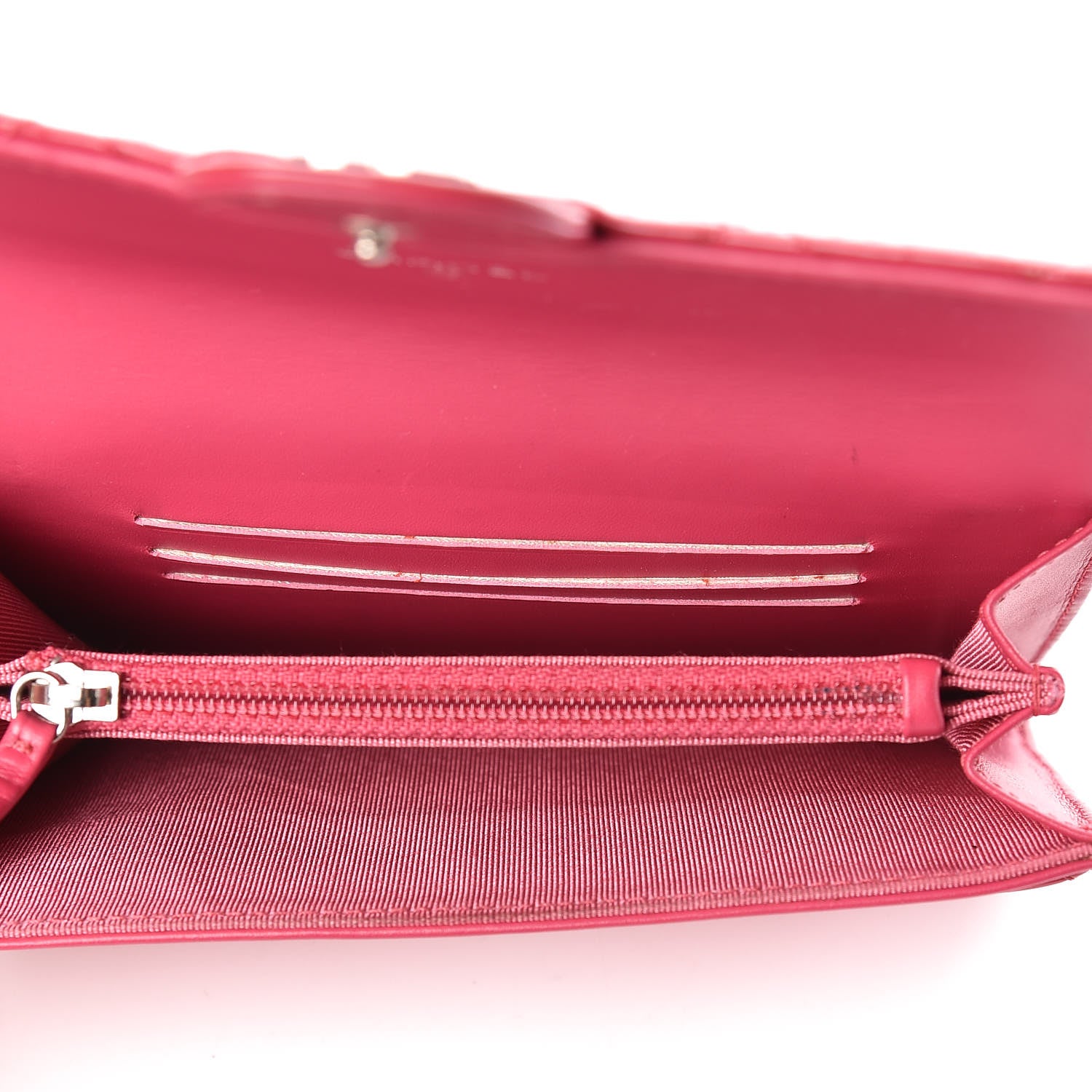 Chanel Patent Calfskin Quilted Small Flap Wallet Pink 5 of 8
