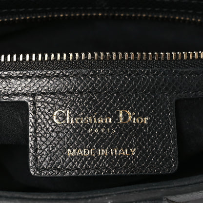 Christian Dior Grained Calfskin Saddle Bag Black 6 of 8