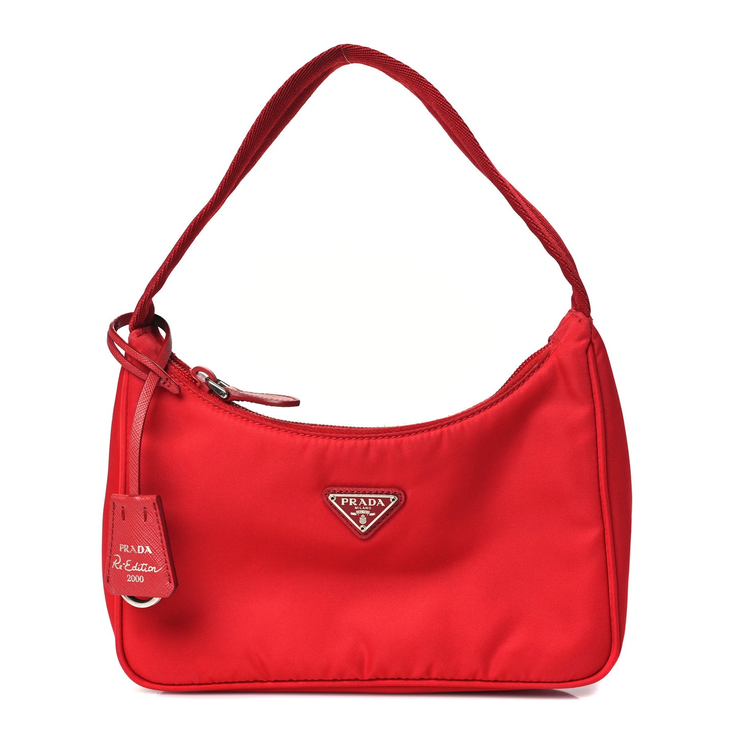 Tessuto Nylon Mini Re-Edition 2000 Bag Rosso