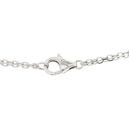 Cartier 18K White Gold 2 Diamond LOVE Necklace 4 of 4
