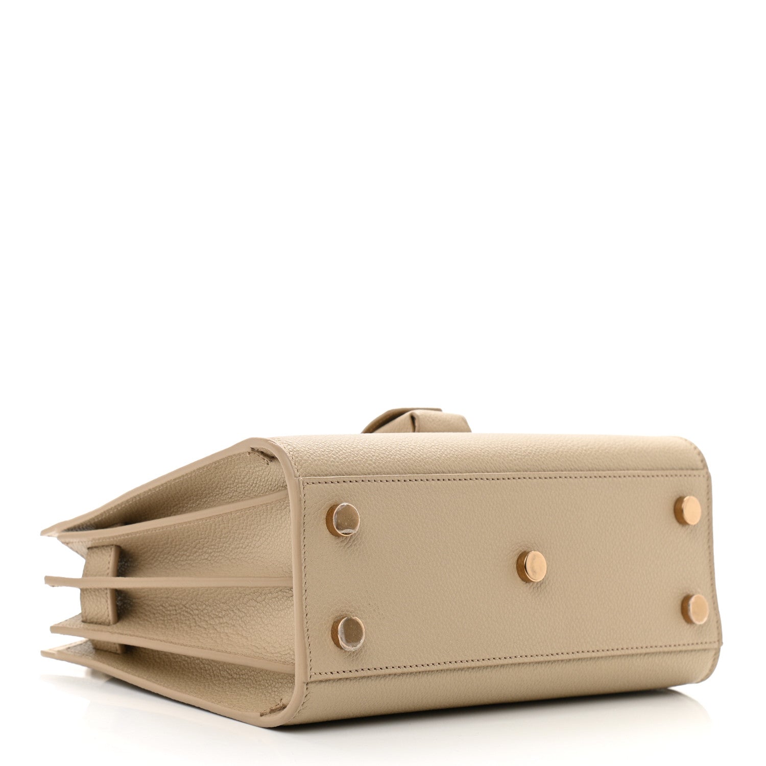 Saint Laurent Grained Calfskin Nano Sac de Jour Dark Beige 4 of 10
