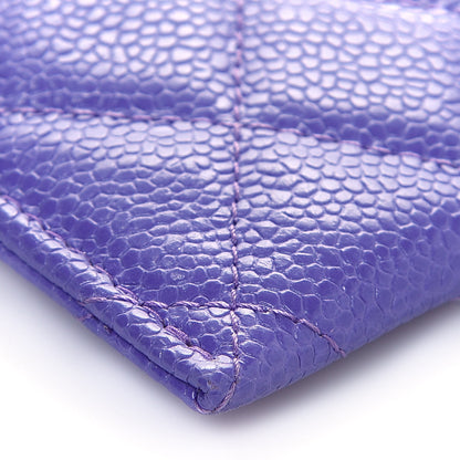 Chanel Caviar Quilted Incognito Card Holder Purple 10 of 14