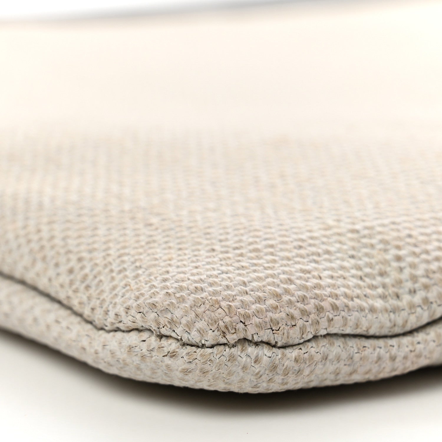 Saint Laurent Linen Canvas Rive Gauche Zipped Pouch Optic White 9 of 9