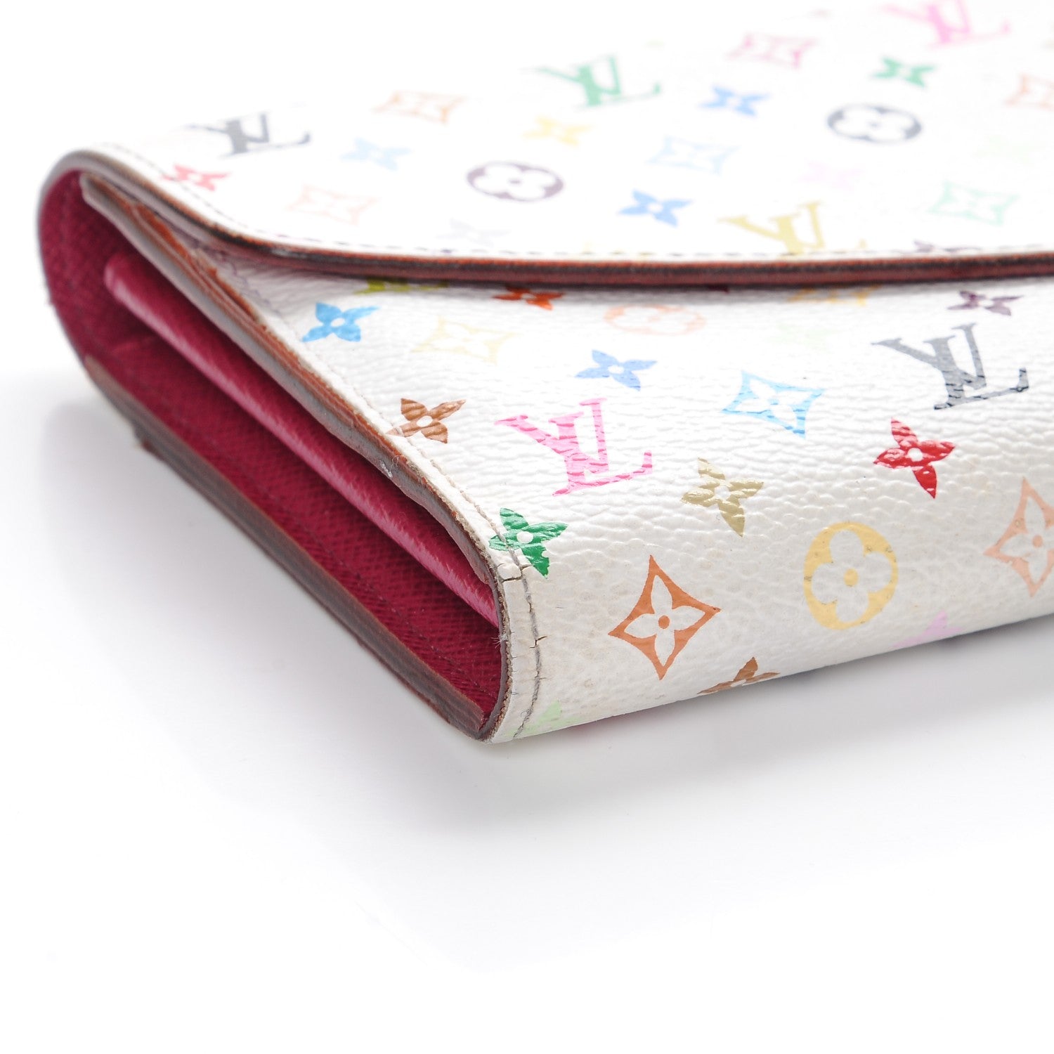 Louis Vuitton Monogram Multicolor Sarah Wallet NM White Eglantine 5 of 9