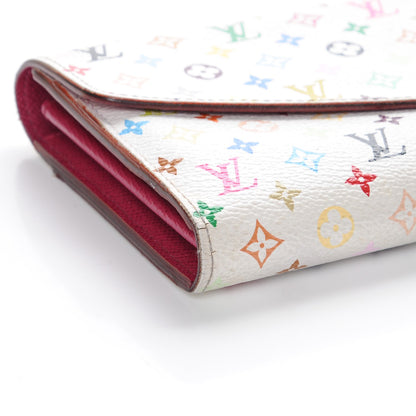 Louis Vuitton Monogram Multicolor Sarah Wallet NM White Eglantine 5 of 9