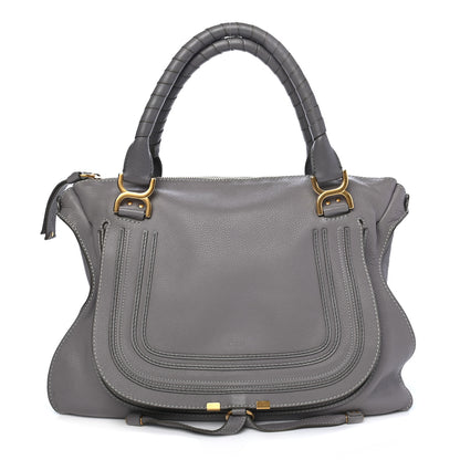 Chloe Calfskin Large Marcie Satchel Cashmere Grey 1 of 9
