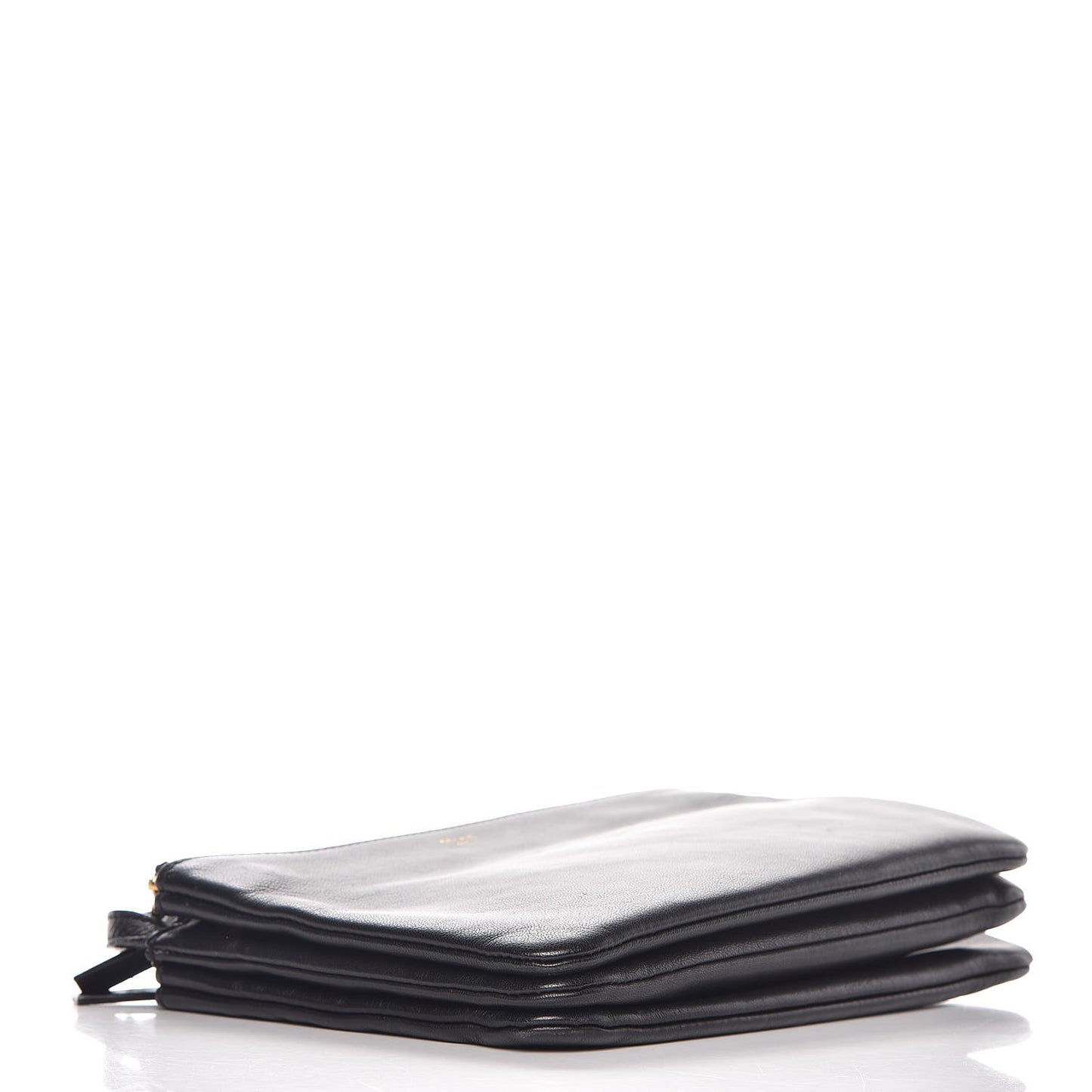 Lambskin Small Trio Crossbody Bag Black