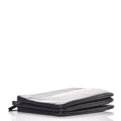 Celine Lambskin Small Trio Crossbody Bag Black 4 of 11