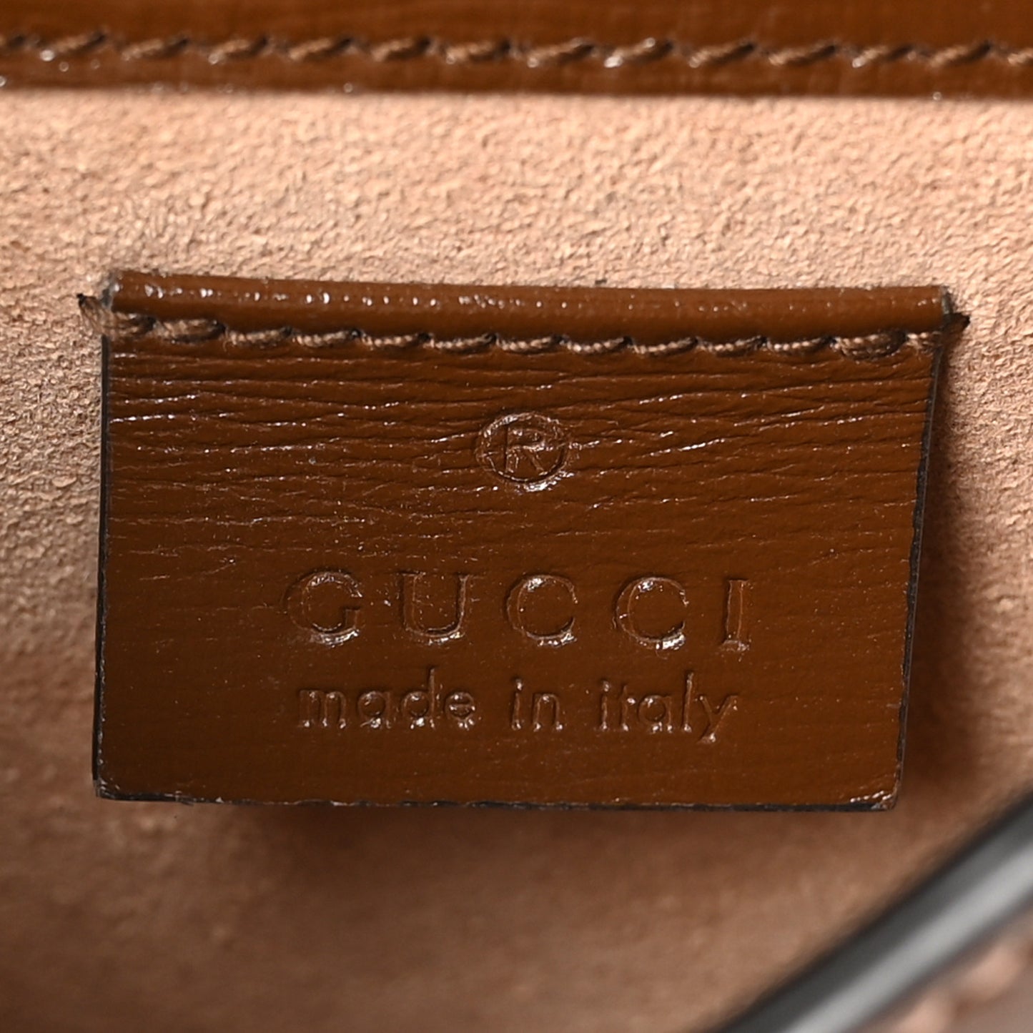 GG Supreme Monogram Mini Horsebit 1955 Crossbody Bag Beige Brown Sugar