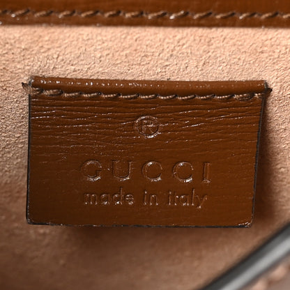 Gucci GG Supreme Monogram Mini Horsebit 1955 Crossbody Bag Beige Brown Sugar 6 of 12