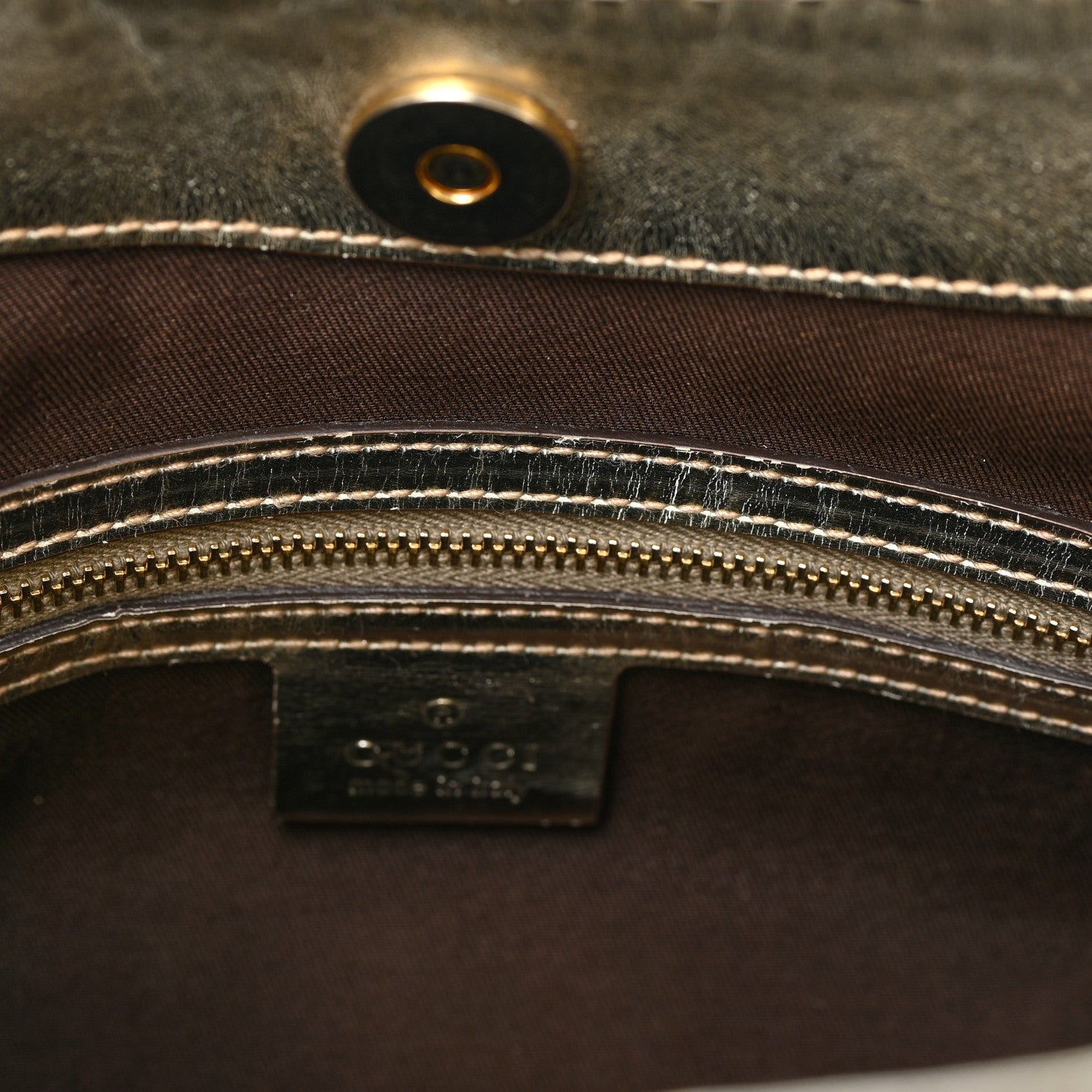 Gucci Metallic Guccissima Queen Bow Hobo Platinum 10 of 14
