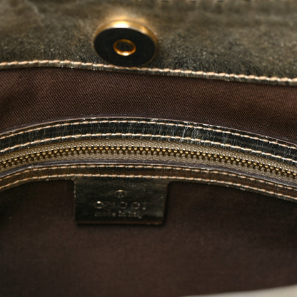 Gucci Metallic Guccissima Queen Bow Hobo Platinum 10 of 14