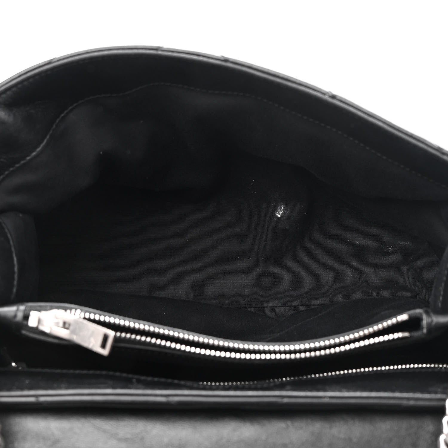 Saint Laurent Calfskin Y Quilted Monogram Medium Loulou Chain Satchel Black 5 of 9