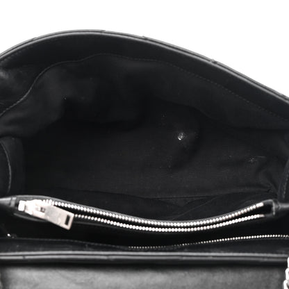 Saint Laurent Calfskin Y Quilted Monogram Medium Loulou Chain Satchel Black 5 of 9