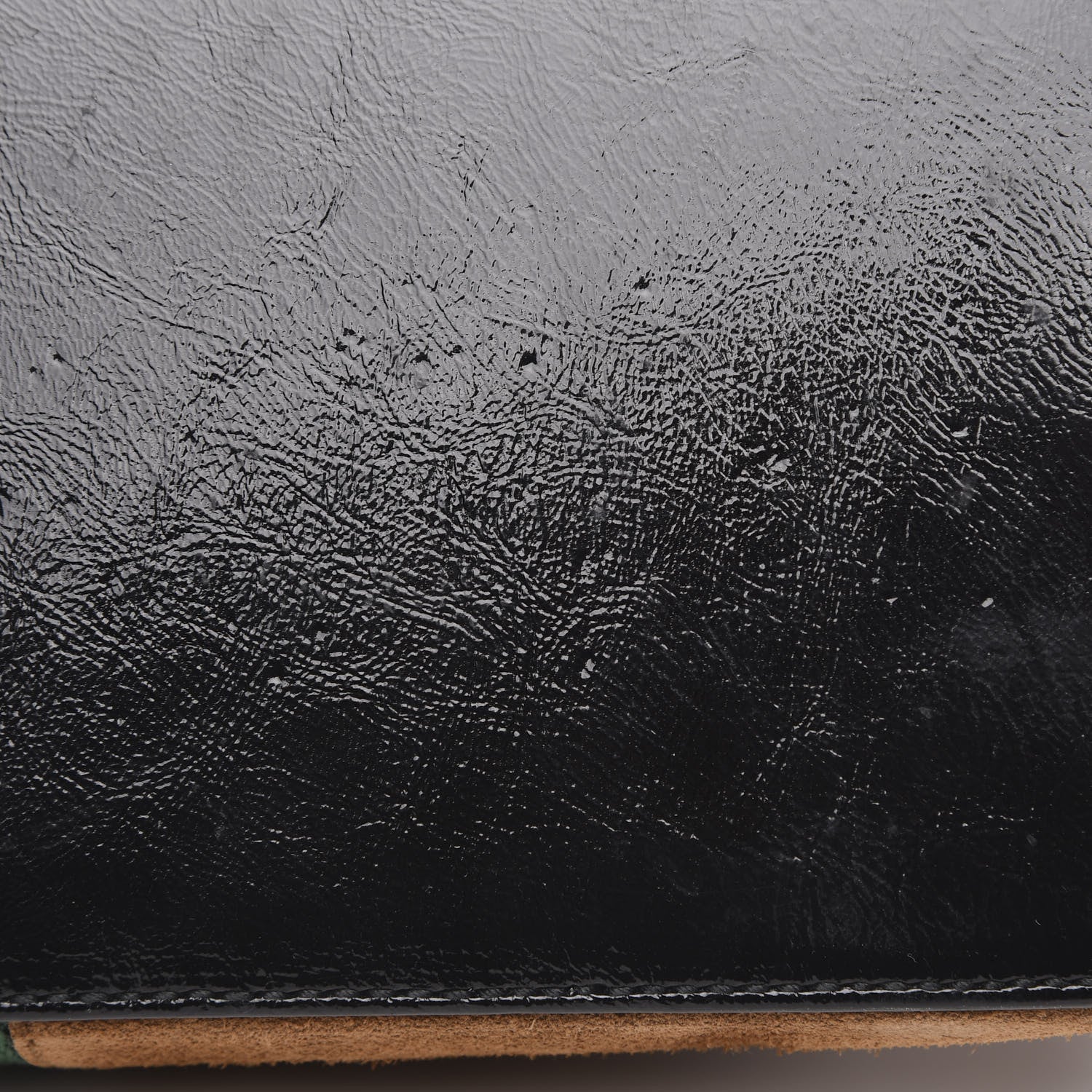 Gucci Suede Patent Web Medium Ophidia Top Handle Dome Bag Nocciola Black 10 of 11