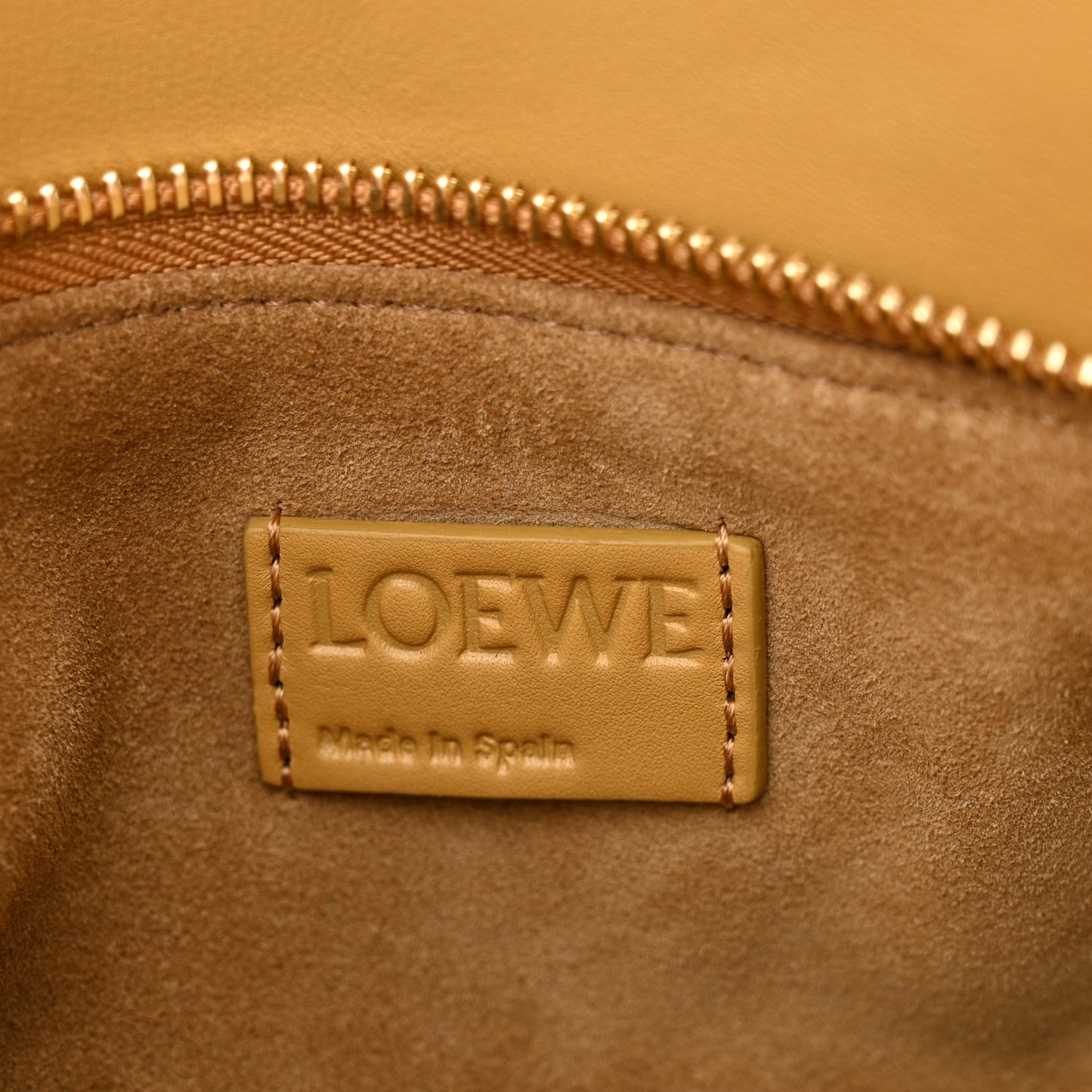 Calfskin Small Woven Puzzle Bag Sahara