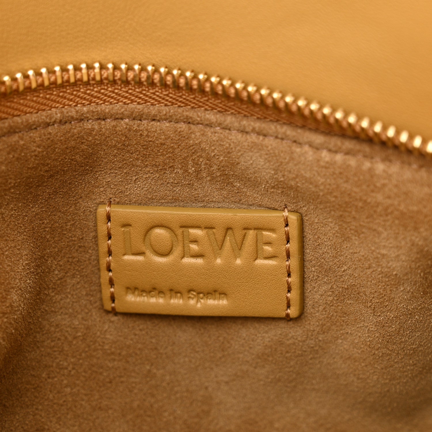 Loewe Calfskin Small Woven Puzzle Bag Sahara 6 of 9