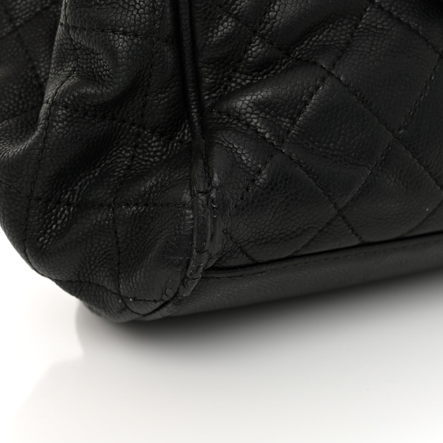Caviar Quilted Timeless Accordion Flap Black