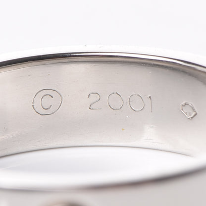 Cartier Platinum 5.5mm LOVE Ring 56 7.5 7 of 8