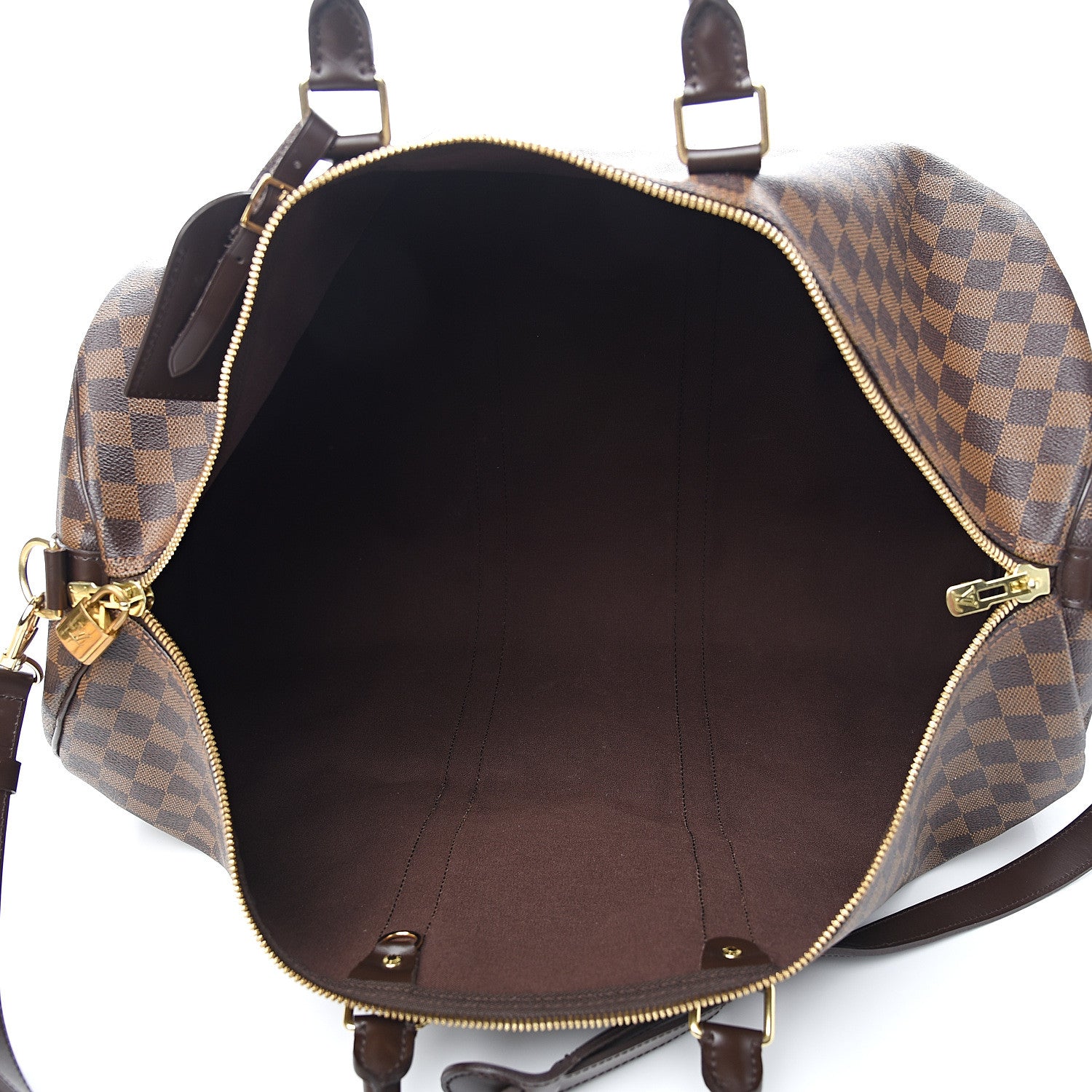 Louis Vuitton Damier Ebene Keepall Bandouliere 55 3 of 14
