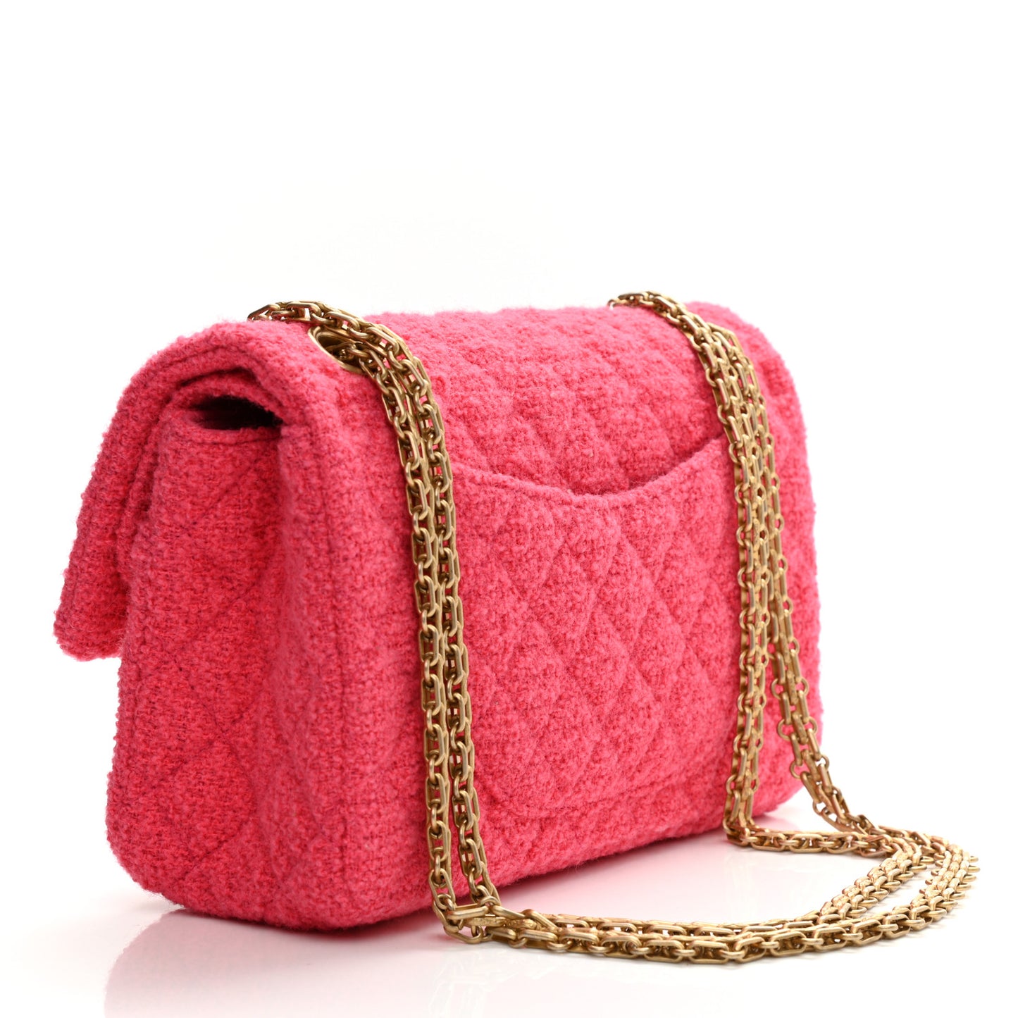 Wool Tweed Quilted 2.55 Reissue 225 Flap Pink