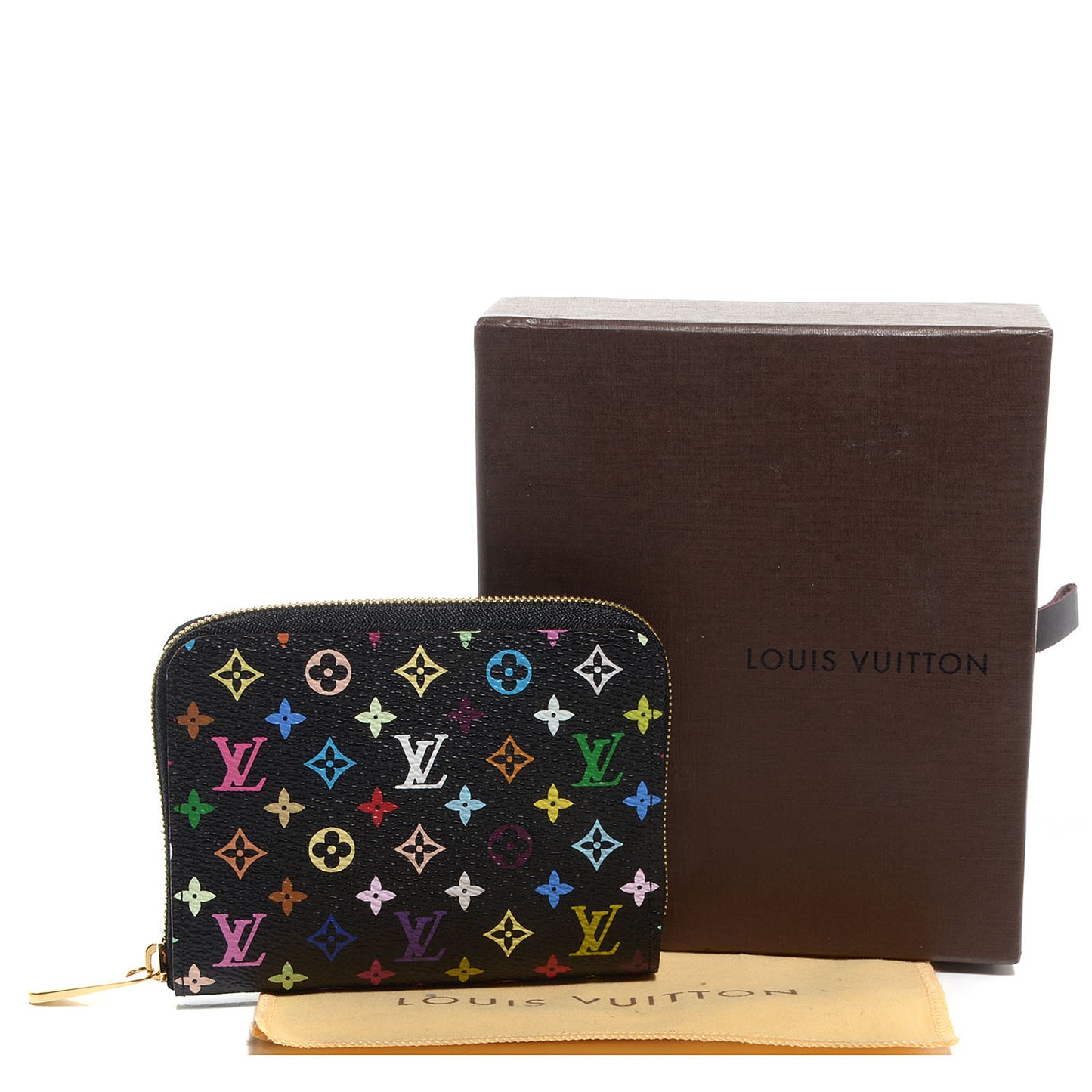 Monogram Multicolor Zippy Coin Purse Black Grenade
