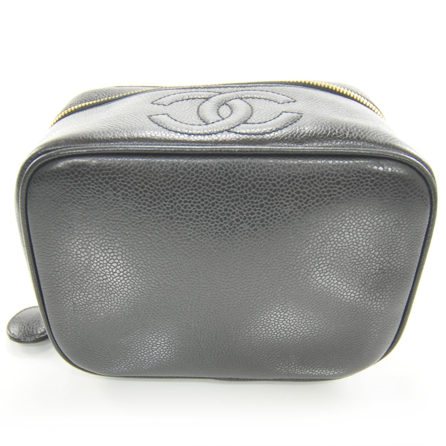 Chanel Caviar Cosmetic Vanity Bag Black 4 of 7