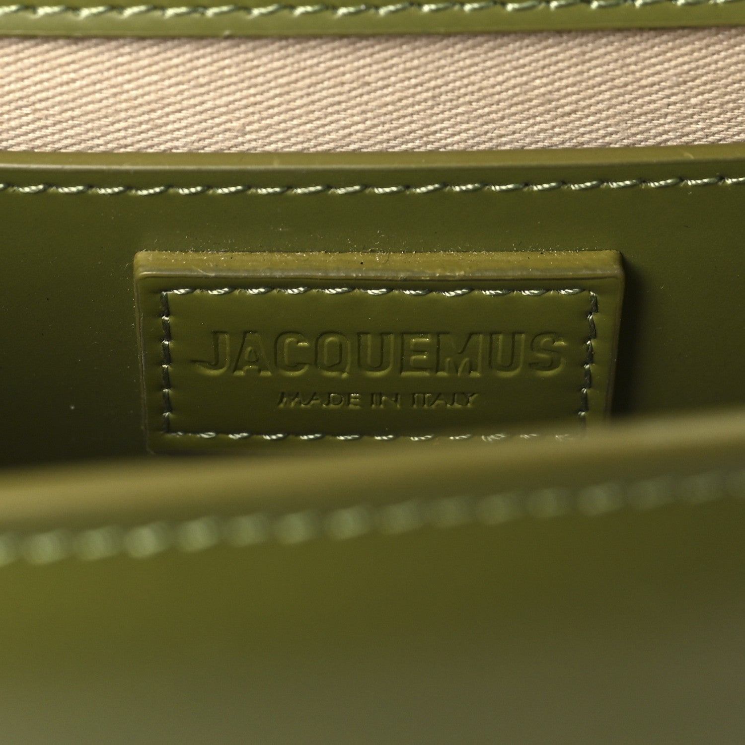 Jacquemus Smooth Calfskin Le Grand Bambino Khaki 6 of 9