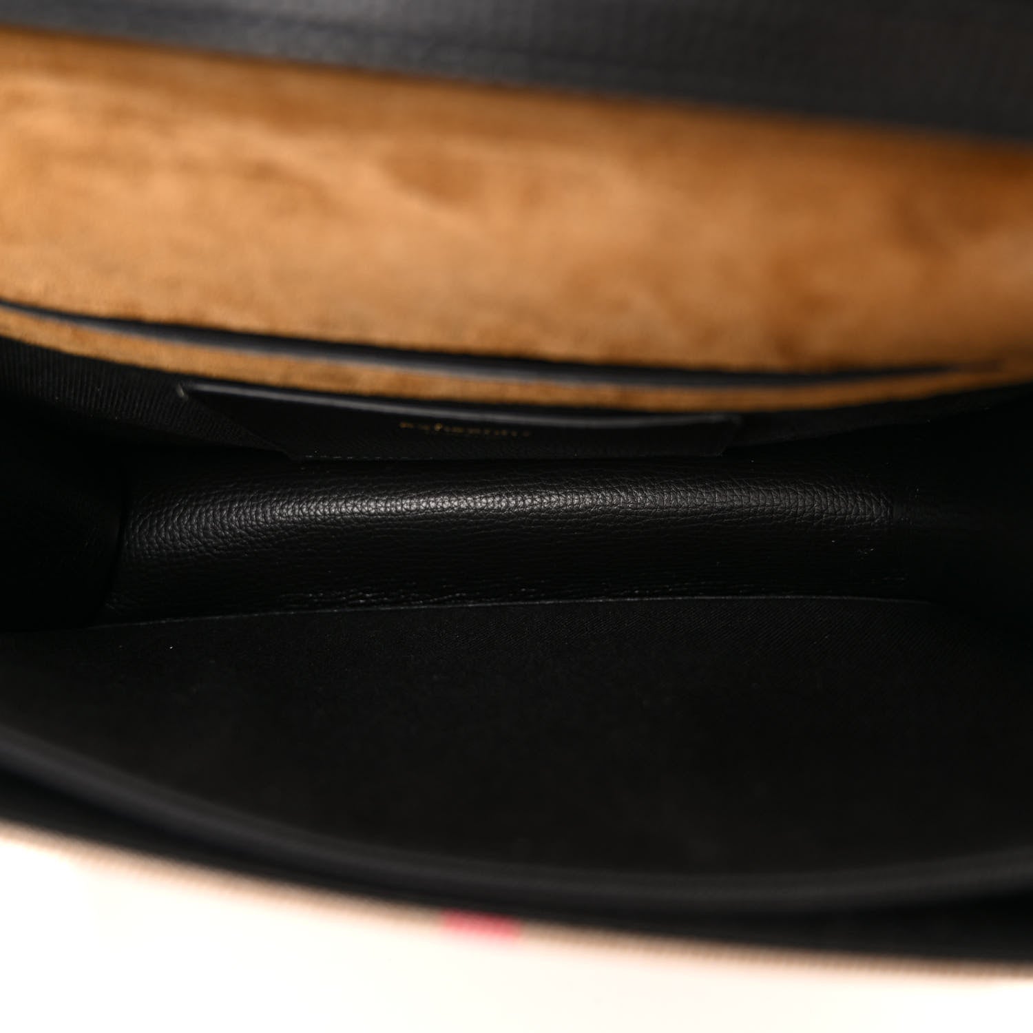 Burberry Derby Calfskin House Check Small Macken Crossbody Bag Black 5 of 9