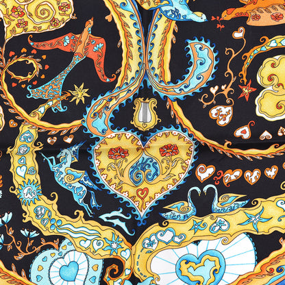 Hermes Silk De Tout Coeur Scarf 90 3 of 8
