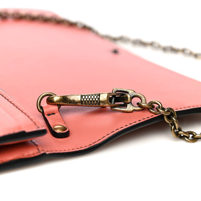 Bottega Veneta Nappa Intrecciato Studded Embellished Chain Wallet Tan Corallo 13 of 14