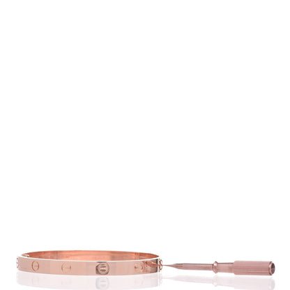 Cartier 18K Pink Gold LOVE Bracelet 18 5 of 6