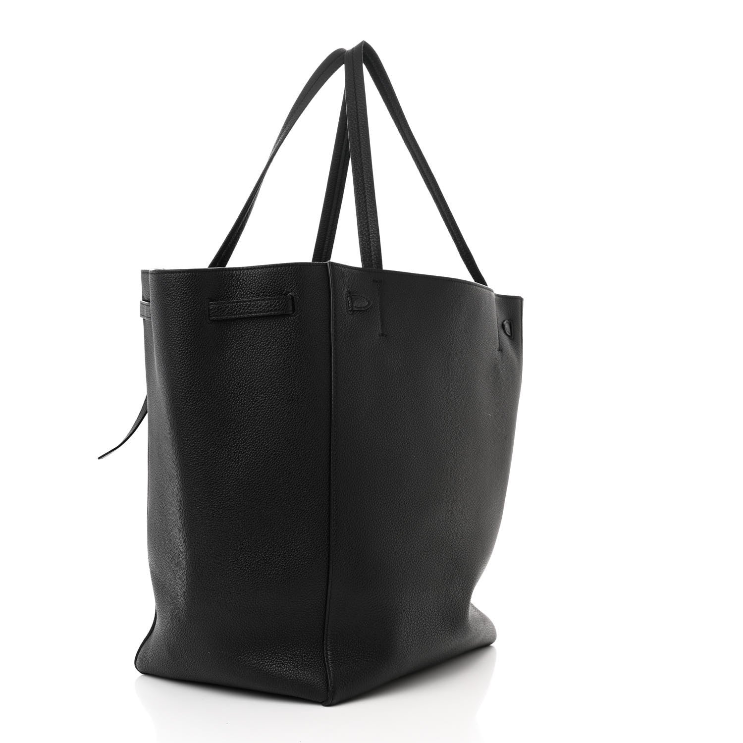 Celine Soft Grained Calfskin Medium Belt Cabas Phantom Black 3 of 10