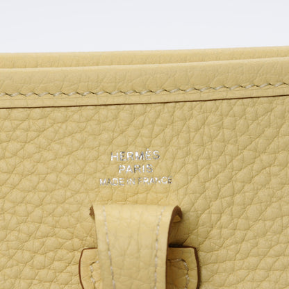 Hermes Taurillon Clemence Amazone Evelyne TPM Jaune Poussin Craie 6 of 7