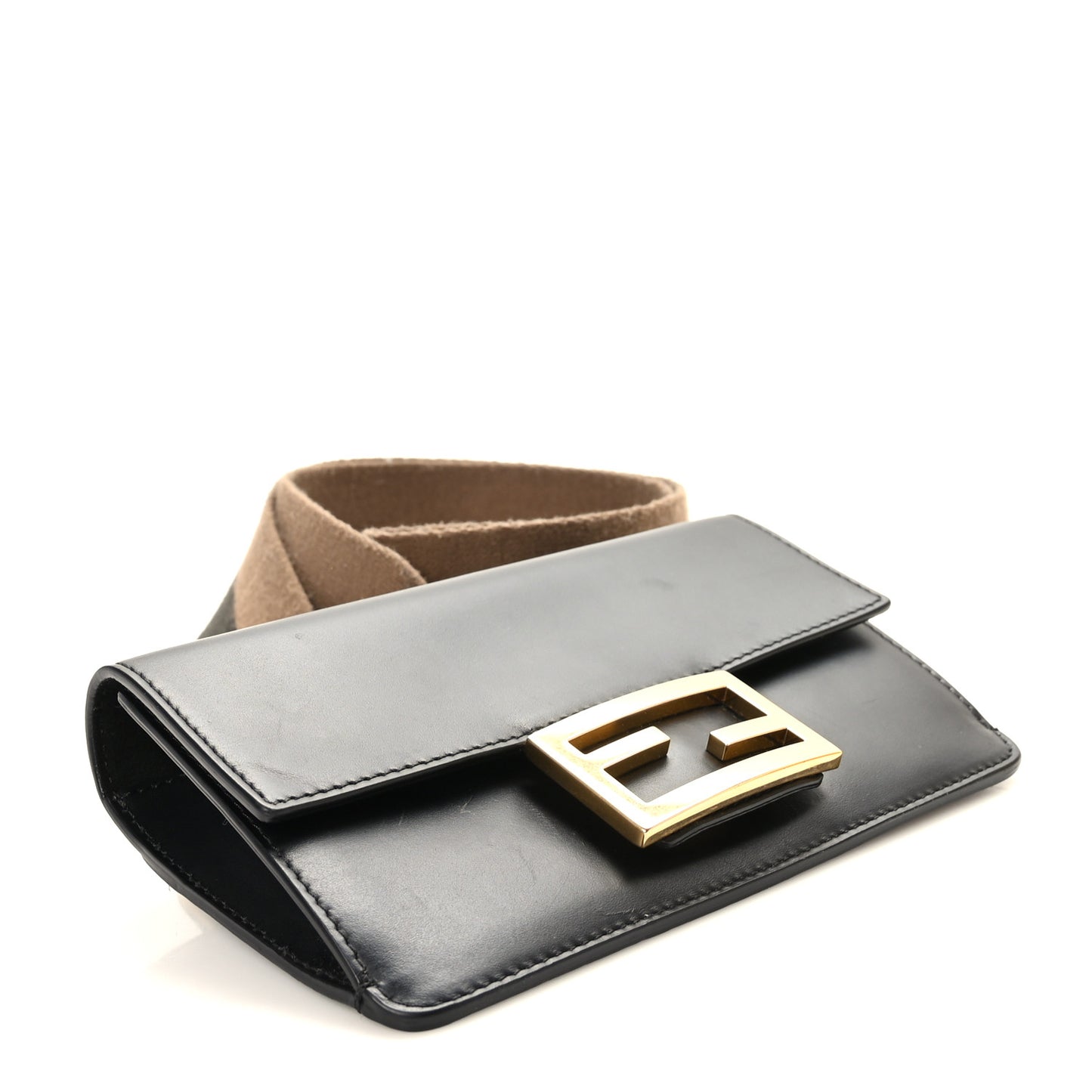 Vitello King Mini Flat Baguette Black