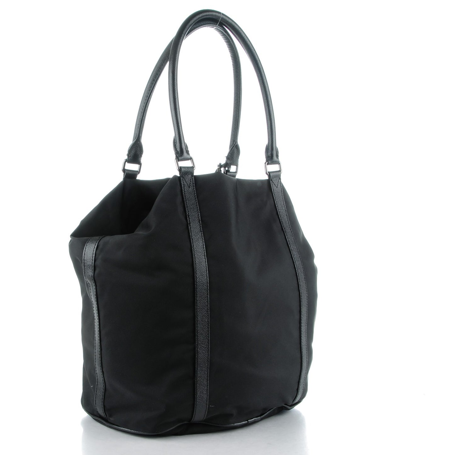 London Leather Nylon Mens Tote Black