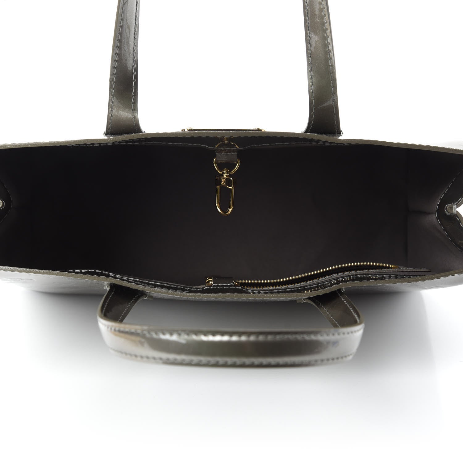 Louis Vuitton Vernis Wilshire PM Gris Art Deco 5 of 9