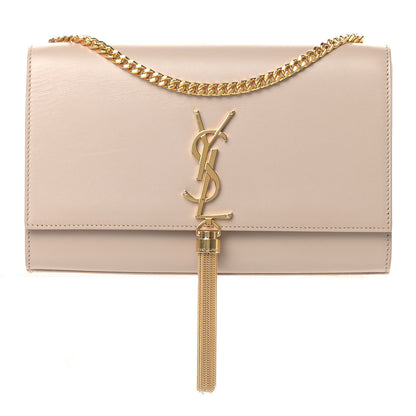 Saint Laurent Smooth Calfskin Medium Classic Monogram Kate Tassel Satchel Nude Powder 1 of 10