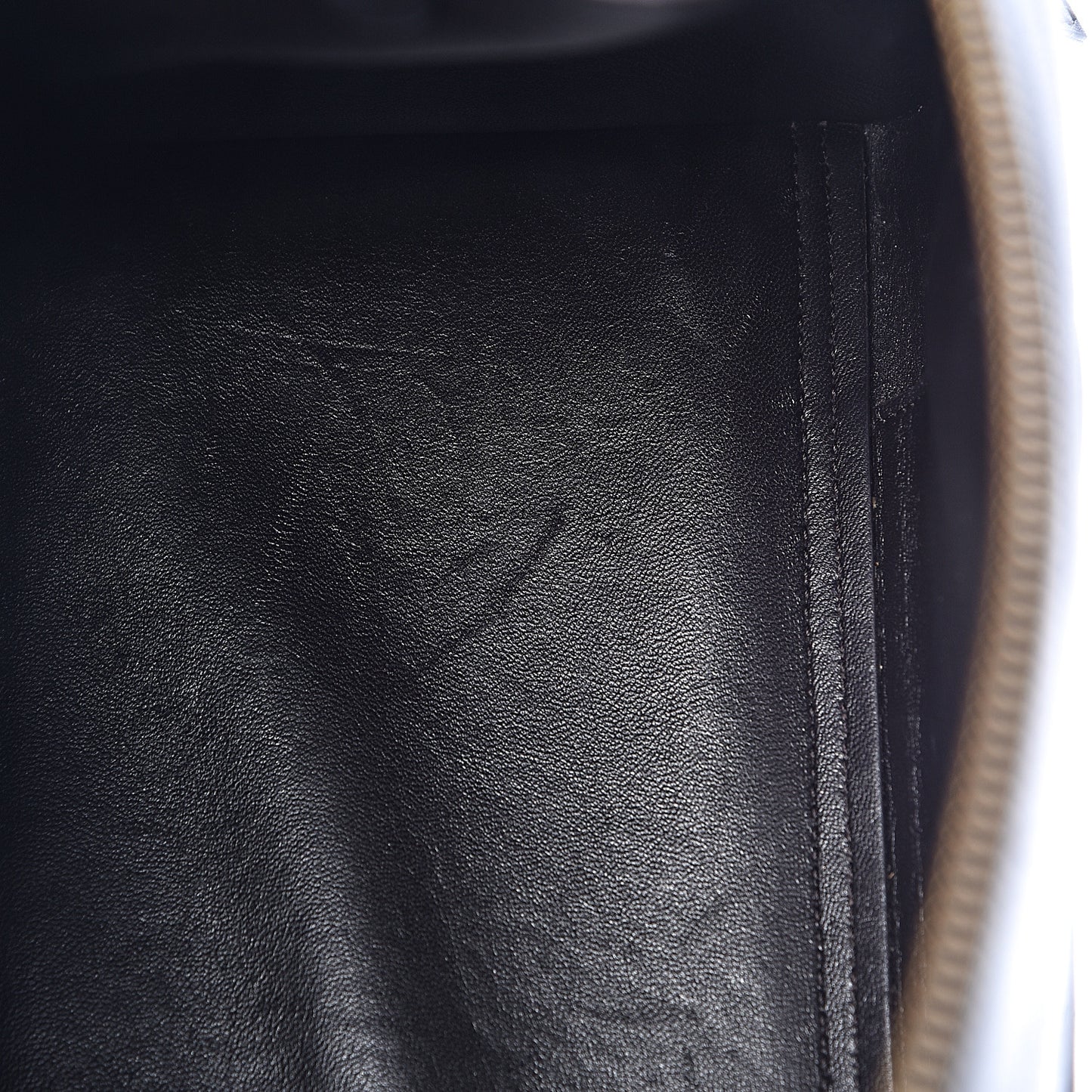 Goatskin Smooth Calfskin Small Ring Bag Dark Taupe