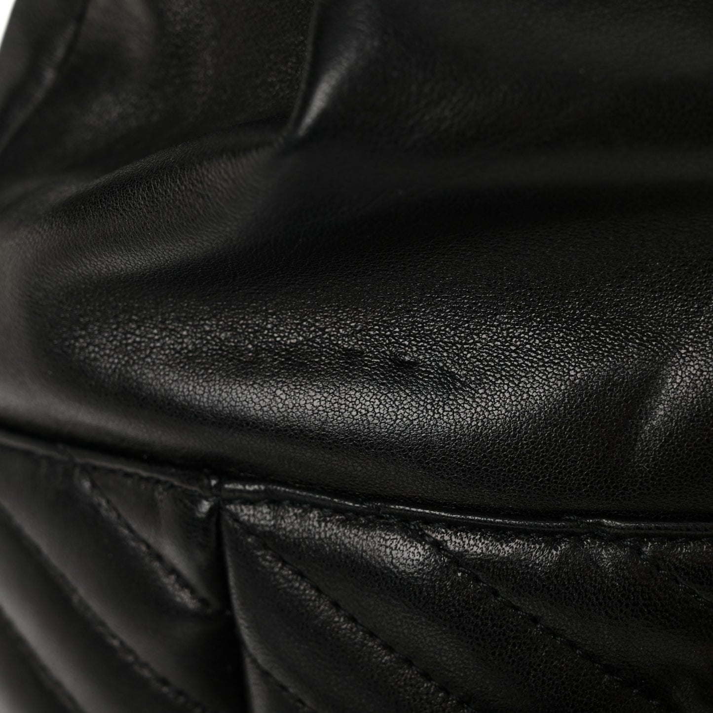 Lambskin Matelasse Monogram Joe Backpack Black