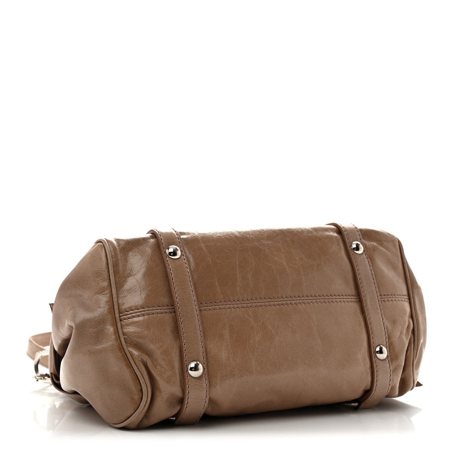 Miu Miu Vitello Lux Mini Bow Bag Cammeo 4 of 15